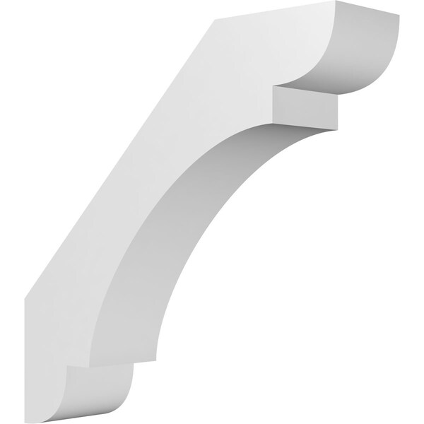 Ekena Millwork 3 1/2-in. W x 14-in. D x 14-in. H Olympic Architectural Grade PVC Knee Brace BRCP035X14X14OLY - main